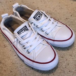 White converse shoes 👟